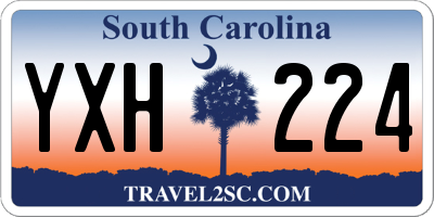 SC license plate YXH224