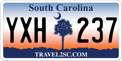 SC license plate YXH237