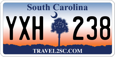 SC license plate YXH238