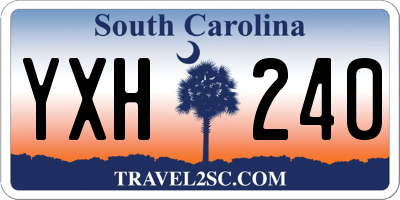 SC license plate YXH240
