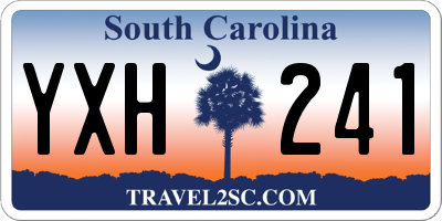 SC license plate YXH241