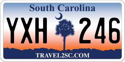 SC license plate YXH246