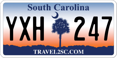 SC license plate YXH247