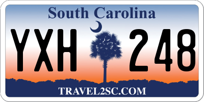 SC license plate YXH248