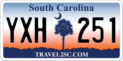 SC license plate YXH251