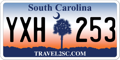 SC license plate YXH253
