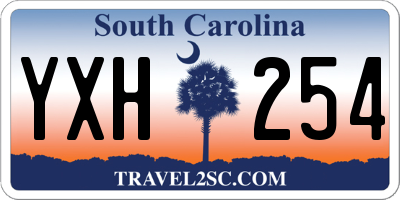 SC license plate YXH254