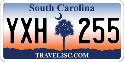 SC license plate YXH255