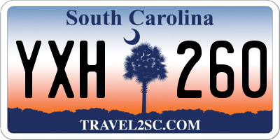 SC license plate YXH260