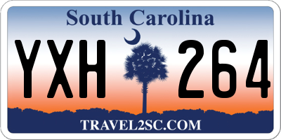 SC license plate YXH264
