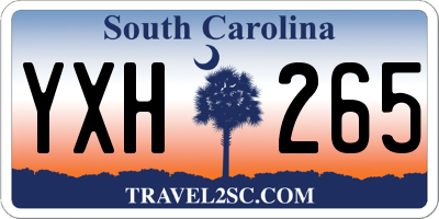 SC license plate YXH265