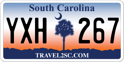 SC license plate YXH267