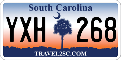 SC license plate YXH268