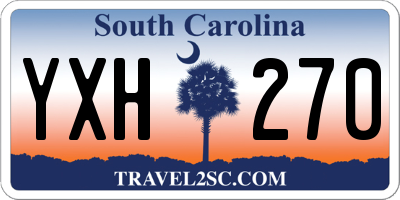 SC license plate YXH270
