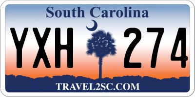 SC license plate YXH274