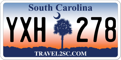 SC license plate YXH278