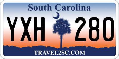 SC license plate YXH280