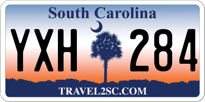 SC license plate YXH284