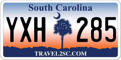 SC license plate YXH285