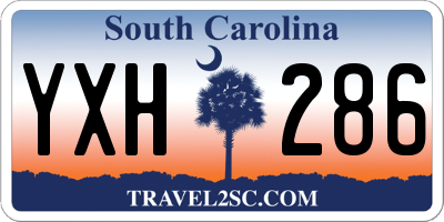 SC license plate YXH286