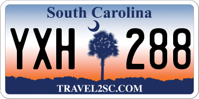SC license plate YXH288