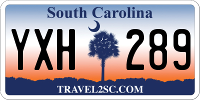 SC license plate YXH289