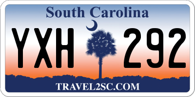 SC license plate YXH292