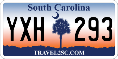 SC license plate YXH293