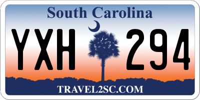 SC license plate YXH294