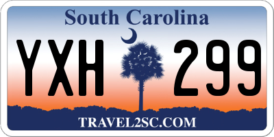 SC license plate YXH299