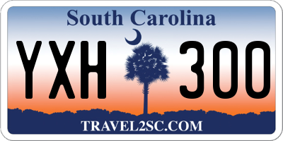 SC license plate YXH300