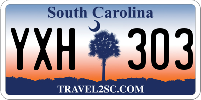 SC license plate YXH303