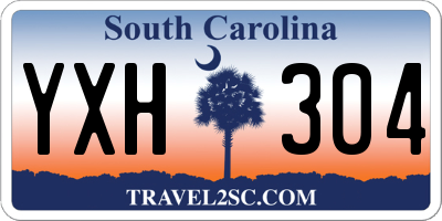 SC license plate YXH304