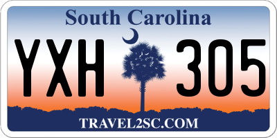 SC license plate YXH305