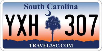 SC license plate YXH307