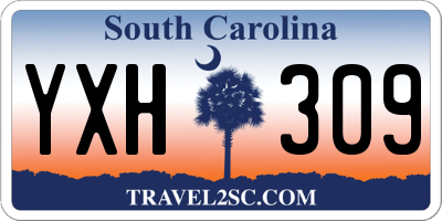 SC license plate YXH309