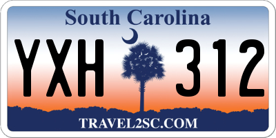 SC license plate YXH312