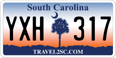 SC license plate YXH317