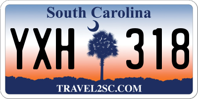 SC license plate YXH318