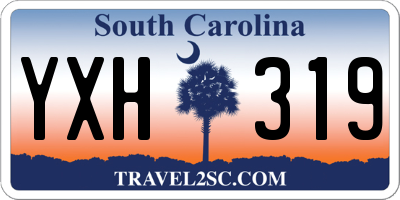 SC license plate YXH319
