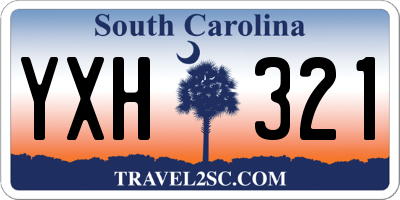 SC license plate YXH321