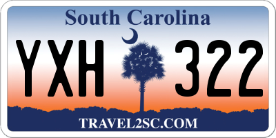 SC license plate YXH322