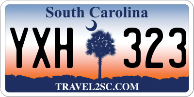 SC license plate YXH323