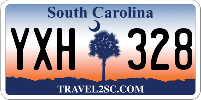 SC license plate YXH328