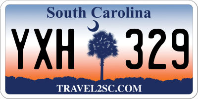 SC license plate YXH329