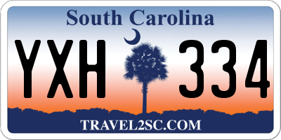 SC license plate YXH334