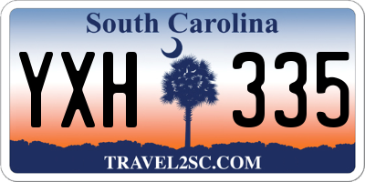 SC license plate YXH335