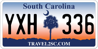 SC license plate YXH336