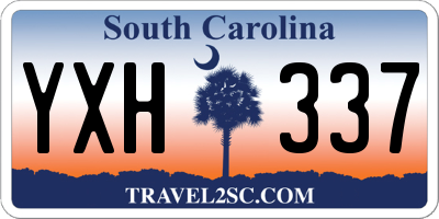SC license plate YXH337