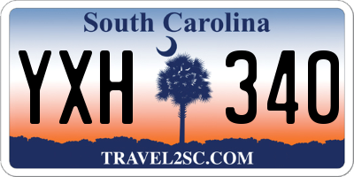 SC license plate YXH340
